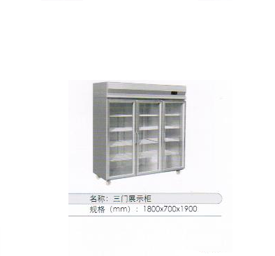 三門(mén)展示柜
